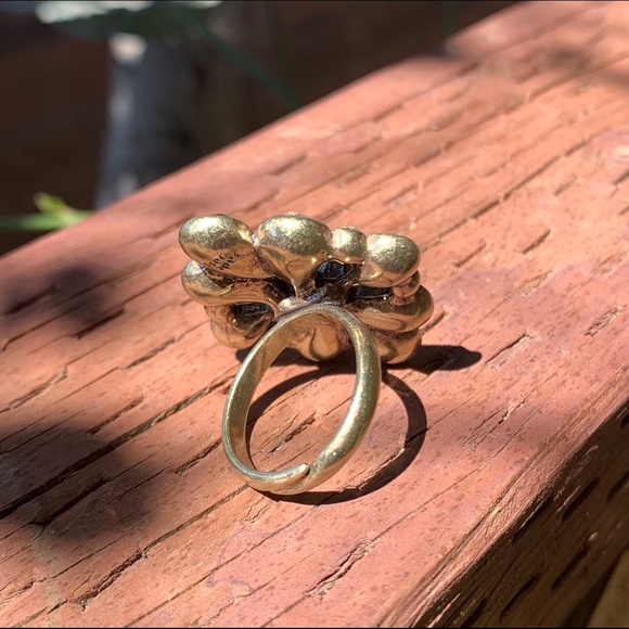 Bohemian Rhinestone Gold Ring NWT - Picture 3 of 4